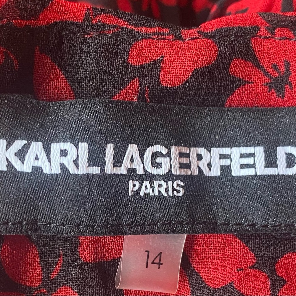 Karl Lagerfeld Long Floral Skirt - Picture 6 of 7
